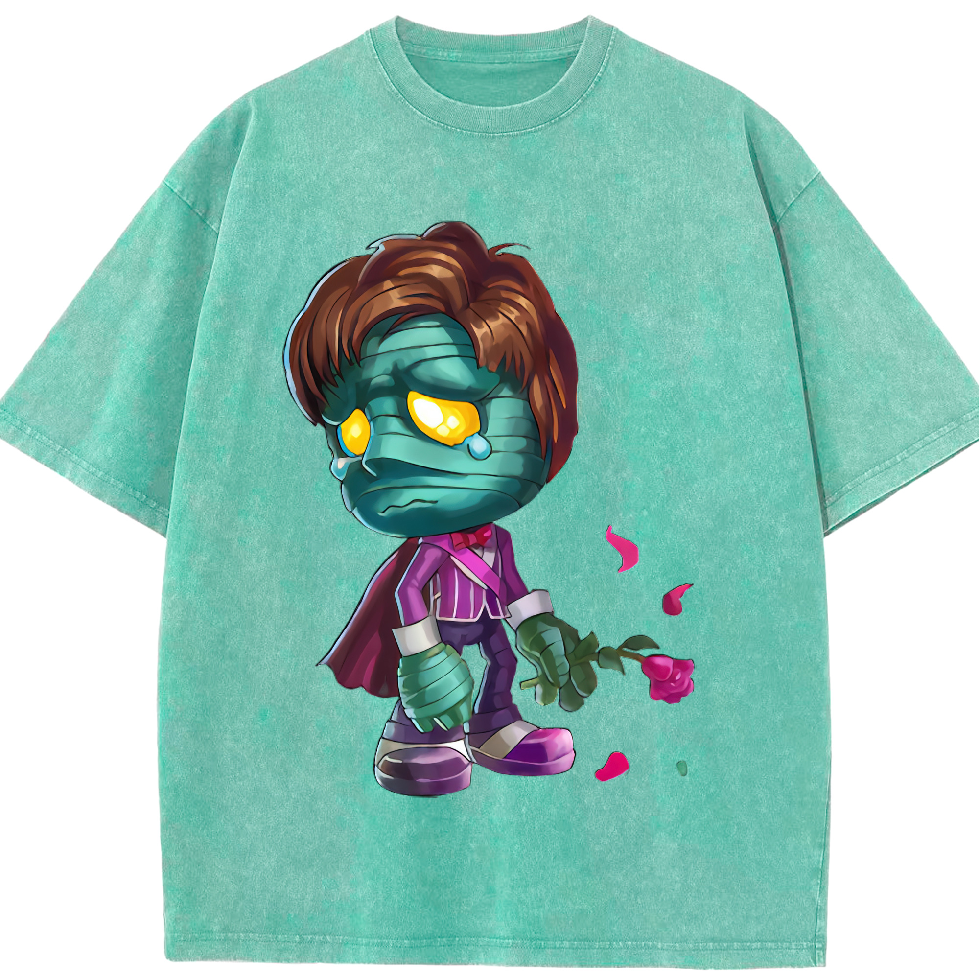 リーグ・オブ・レジェンド League of Legends LOL 綿100% ヴィンテージ風 半袖Tシャツ（フロントプリント）